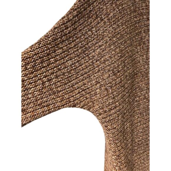 AMERICAN EAGLE Women's Open Cardigan Sweater Medium Long Chunky Brown Grandpa - Picture 9 of 12